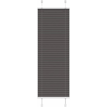 vidaXL Плисирана щора черна 50x100 cm Ширина на плата 49, 4 cm (4015116)