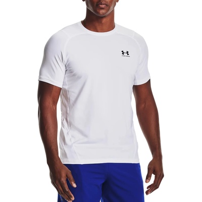 Under Armour Тениска Under Armour UA HG Armour Fitted SS TEE Бял Velikost XXL