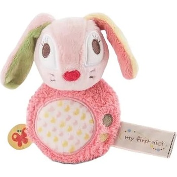 Image 1 of NICI Мека играчка с дрънкалка NICI - Заекът Хопсали, 12 cm (46586)