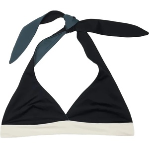 MYMARINI Дамско бикини горнище MYMARINI Women's Neckholder Top Bikini top - Black / Grey / White - размер XL (150-5672-0114)