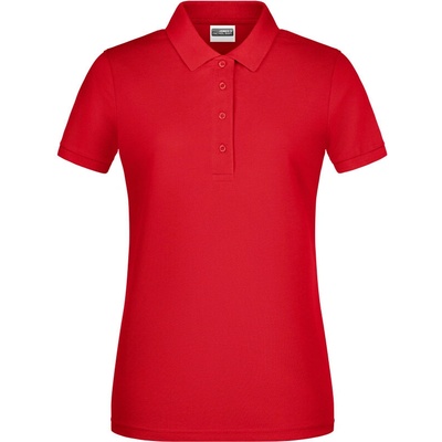 James & Nicholson Polokošile JN 8009 bio bavlna krátký rukáv dámská COT-02800900401 Červená