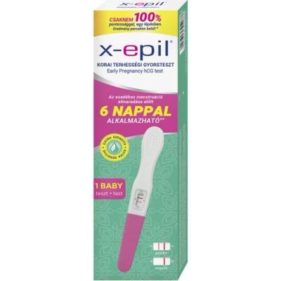 X-epil БЪРЗ ТЕСТ ЗА РАННА БРЕМЕННОСТ В ЕДНА СТЪПКА 1БР
