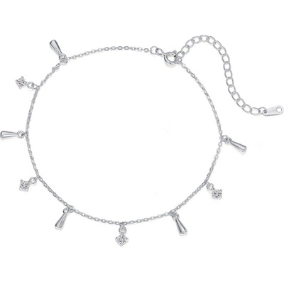 Silenti Jewelry Сребърна гривна за крак "Красноречивост