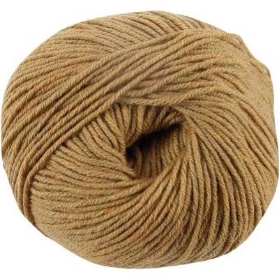 100% vlněná příze merino WOOLLY od DMC 50g, hořčicově žlutý tvíd