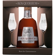Ron Quorhum Solera 15 40% 0,7 l (dárčekové balenie 2 poháre)