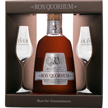 Ron Quorhum Solera 15 40% 0,7 l (dárčekové balenie 2 poháre)