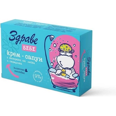 Здраве Крем-Сапун ЗДРАВЕ БЕБЕ Лайка и смрадлика 75 гр (а-7654)