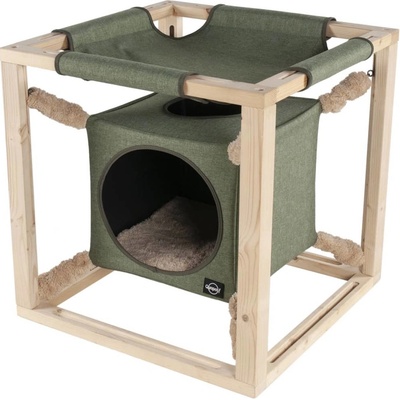 Quapas! Catcube Odpočívadlo zelené 62,5 x 62,5 x 62,5 cm