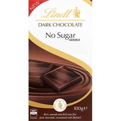 Lindt Hořká bez přidaného cukru 100 g