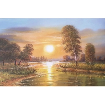Obraz v ráme Klasik 6090 rieka 96x66 cm
