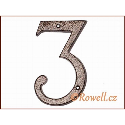 C4. Číslo 145mm kom.měď '3' – Zbozi.Blesk.cz