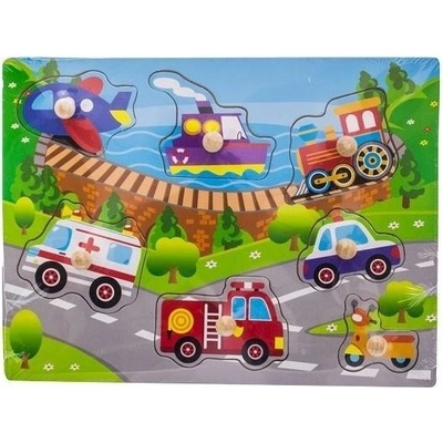 Tulimi zábavné puzzle vkládací Transport