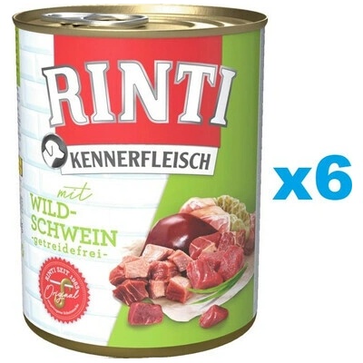 Rinti Kennerfleisch Wild boar 6 x 400 g