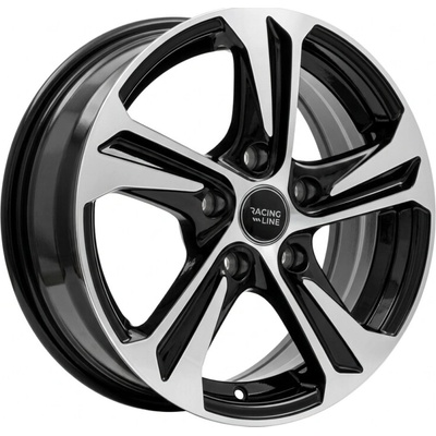 Racing Line B1242 5.5x14 4x100 ET40 black polished