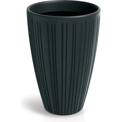 Prosperplast Kvetináč FERO ROUND HIGH 48 cm tmavosivá