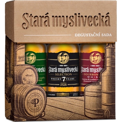 Stará Myslivecká degustační sada 3 x 0,2 l (karton)