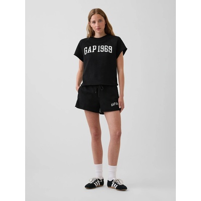 GAP kraťasy s logom French Terry čierna