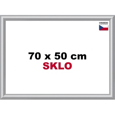BFHM Plastový rám na puzzle 70x50 stříbrný – Zboží Dáma