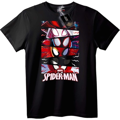 NOONEBRAND Тениска Spider-Man Колаж - S, Black