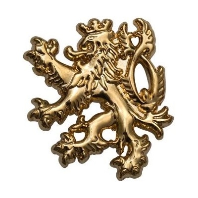 Odznak ČESKÝ LEV propichovací PIN ZLATÝ