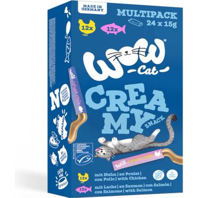 WOW Cat Creamy Snack 24 x 16 g mix balenie