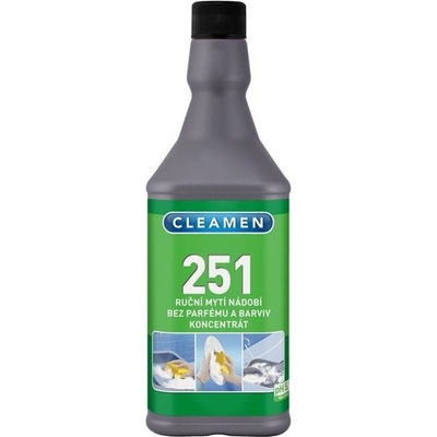 CLEAMEN 251 Koncentrát na ruční mytí nádobí bez parfémů 1 l