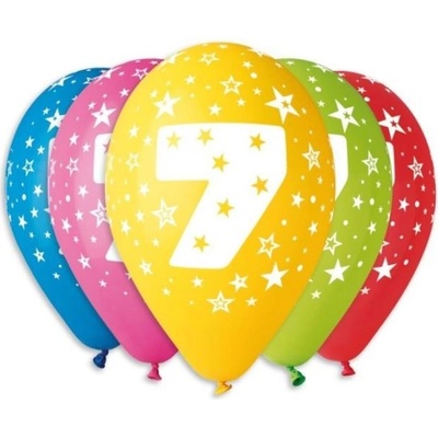 SMART Balónky potisk čísla 7 v bal. 30 cm