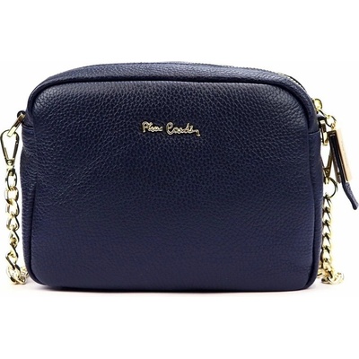 Pierre Cardin malá kožená tmavěcrossbody kabelka no. 48 modrá