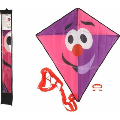 Teddies Drak létající Klaun nylon růžovo-fialová