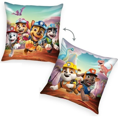 Herding Vankúš Paw Patrol Dino Rescue hnedá 40x40