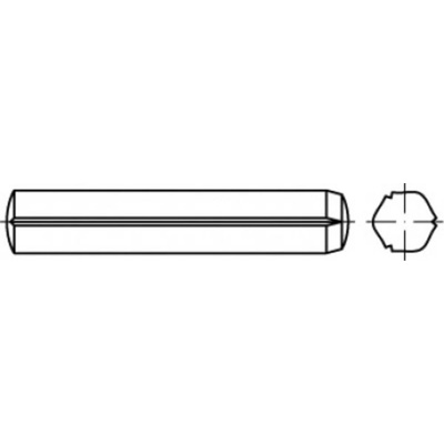 TOOLCRAFT TO-5437326 válcový rýhovaný kolík 1.5 mm ocel 250 ks