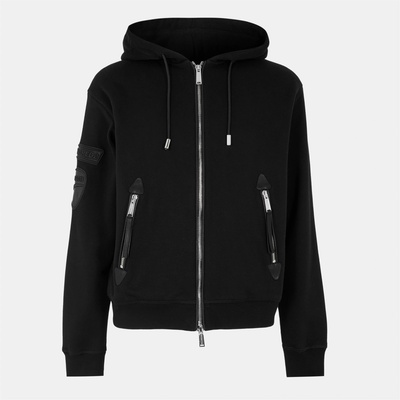 Dsquared2 Суичър DSQUARED2 Men's DSQ Ducati Zip Hoodie - Black