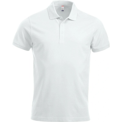 Clique polokošile Classic Lincoln S/S těžká bavlna krátký rukáv pánská COT67824400100-white