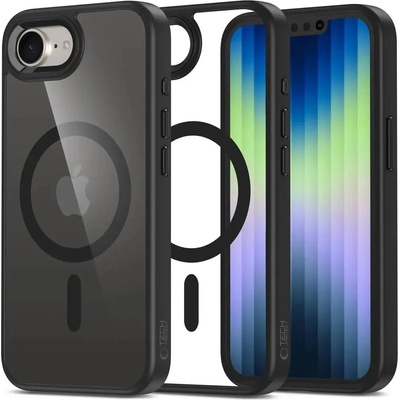 Tech-Protect Калъф Tech-Protect MagMat MagSafe за iPhone 16e - черен-прозрачен (5906302360253)