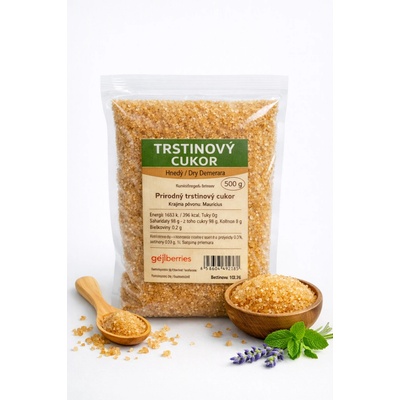 Helpful Cukor trstinový hnedý 500 g