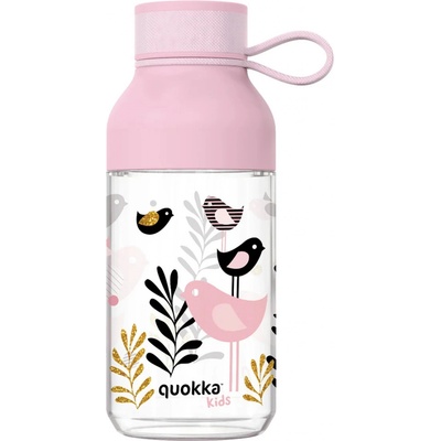QUOKKA Kids Tritan Ice With Strap Birds 430 ml