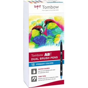 Tombow Маркер ABT Dual Brush 18P-1 Basic 1 (18) (ABT-18P-1)