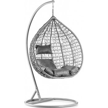 Textilomanie závěsné křeslo KOKON Šedé