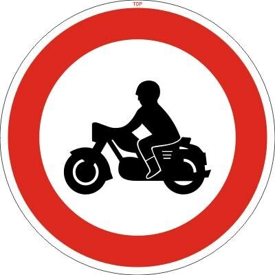 Dopravní Značka B7 Zákaz vjezdu motocyklů