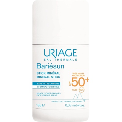 Uriage Bariesun Слънцезащитен минерален стик за лице и тяло, SPF50+, 18 g