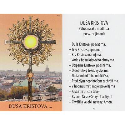 Obrázok lam. (412) s modlitbou (240)