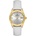 Daniel Klein DK. 6.14184-3 - дамски часовник, кварцов, 30 mm, сребрист, кристали, дата, бяла кожа