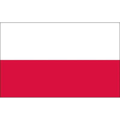 Polská vlajka - 60 x 90 cm - tunel, karabina