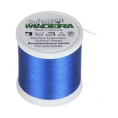 Vyšívací nitě PES Madeira Polyneon (400m) barva 1829 royal blue