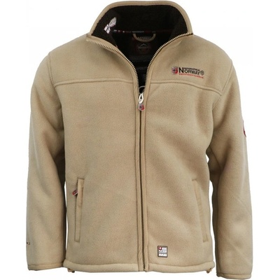 GEOGRAPHICAL NORWAY mikina fleece UBOLT s kožíškem béžová