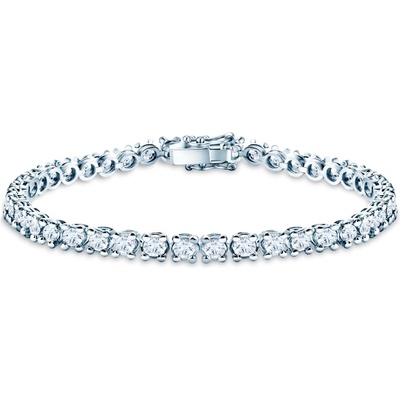 SAVICKI Тенис гривна, бяло злато 585, бели сапфири 6.600К. 4.5mm. 18cm