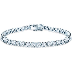 SAVICKI Тенис гривна, бяло злато 585, бели сапфири 6.600К. 4.5mm. 18cm