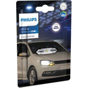 Philips Крушка, LED, светлини купе PHILIPS C5W, 12V, 0, 6W, 6000K, 50lm, 1 бр