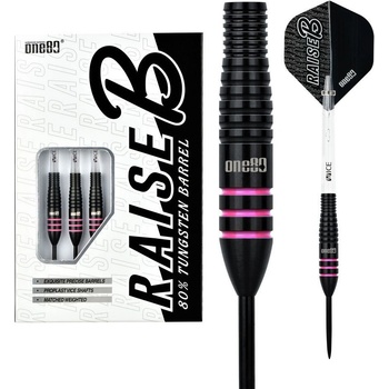 Sada steel šipek One80 Raise B-PI 23g, 80% wolfram