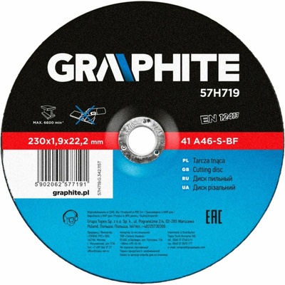 Graphite Rezací kotúč 230 x 1.9 22.2 mm 57H719